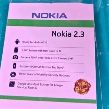 سعر و مواصفات Nokia 2.3